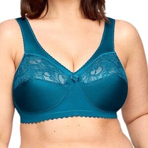 - Glamorise 56B Dark Teal Original Support Bra! NEW!